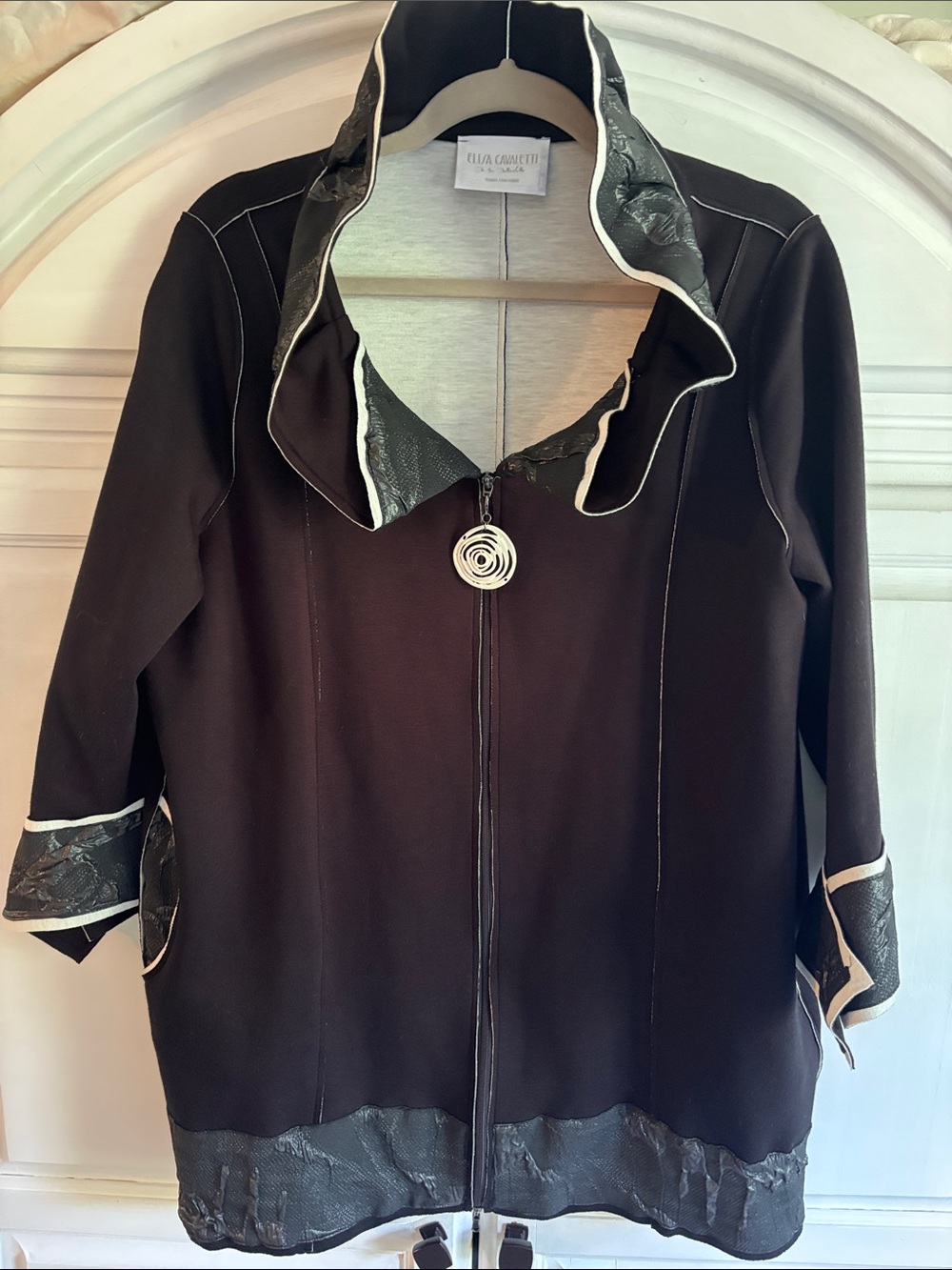 Elisa Cavaletti Black designer Jacket